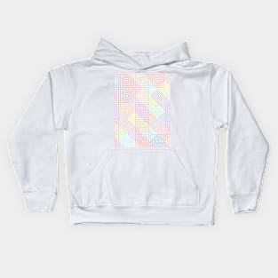 Optical Illusion Rainbow Pattern Kids Hoodie